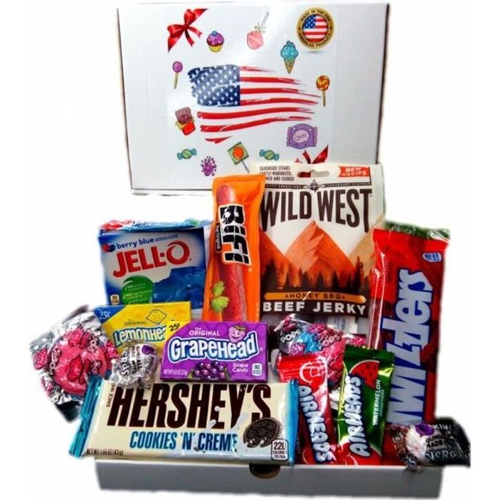 PACK GOURMAND snacks bonbon americain import etats unis box pas cher kit  melange confiserie friandises americains nerds bonbons - Cdiscount Au  quotidien