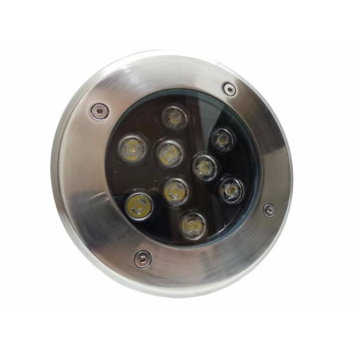 Spot Extérieur Encastrable LED Sol 9W IP65 60° - Blanc Neutre - SILUMEN