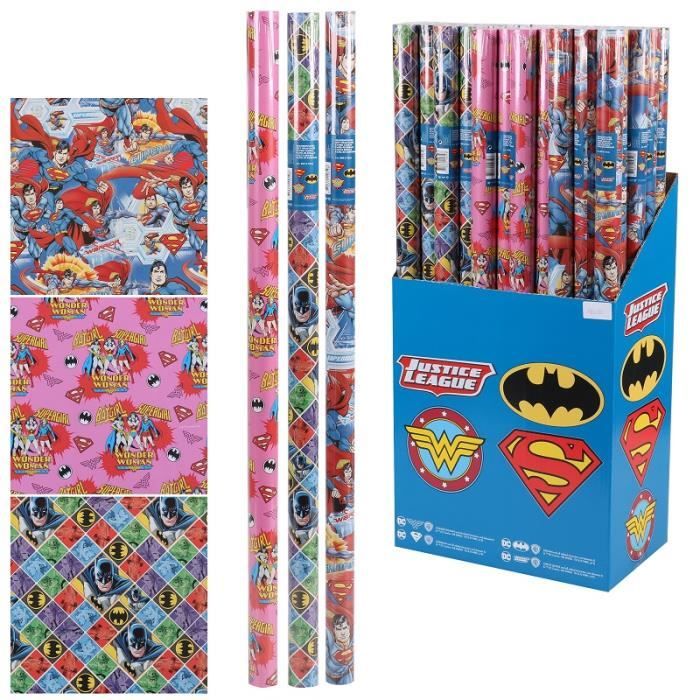 Lot De 6 Rouleau De Papier Cadeau Dc Justice League Modele Aleatoire Emballage Noel Anniversaire 198 Achat Vente Papier Cadeau Lot De 6 Rouleau De Papier Cdiscount Lot De 6 Rouleau De Papier Cadeau Dc Justice League Modele Aleatoire Emballage Noel Anniversaire 198 Achat Vente Papier Cadeau Lot De 6 Rouleau De Papier Cdiscount