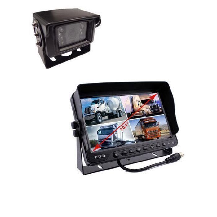 Système De Recul écran 7" TFT + 2 Caméras 18 LED – étanche, Vision Nocturne, Angle 120° – Pour Camping-car, Camion, Remorque - 8