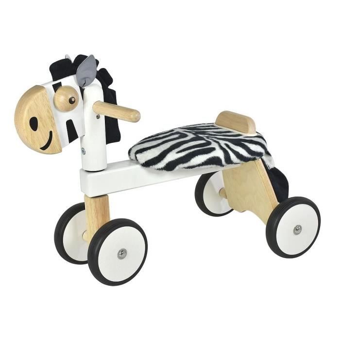Porteur Pousseur I M TOY Zebre en bois velo porteur bebe Cdiscount Jeux Jouets