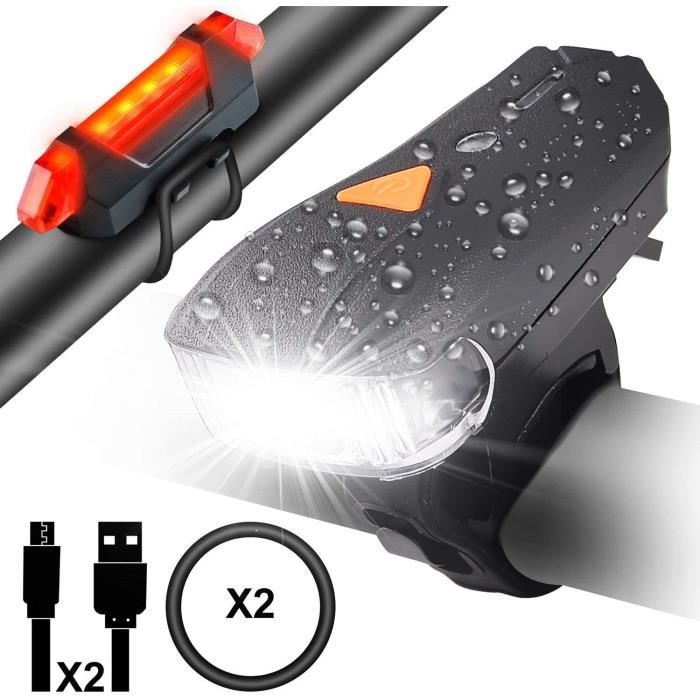 Phare Avant Vélo LED Rechargeable USB - Puissant, étanche, Idéal Pour VTT Ou Déplacements Nocturnes