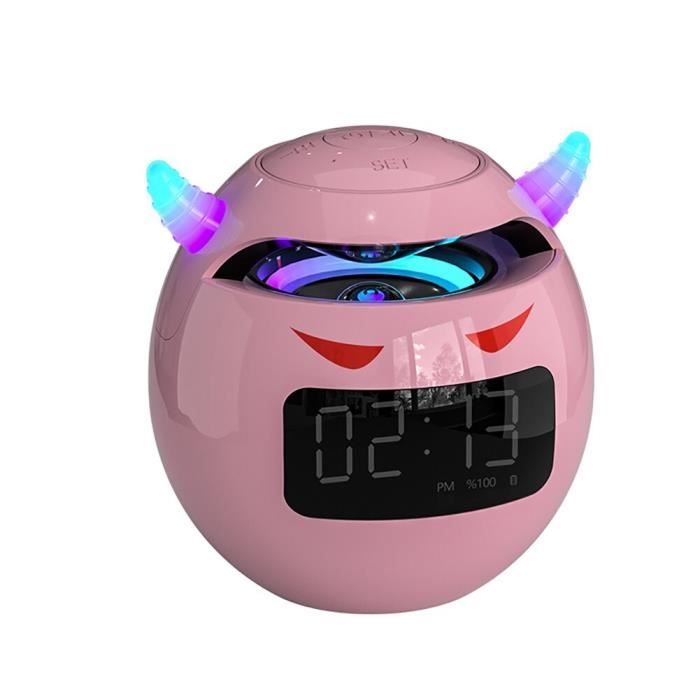 Réveil Veilleuse Capybara Pour Enfants - Horloge LED En Silicone Rechargeable, Alarme Avec Snooze - 12