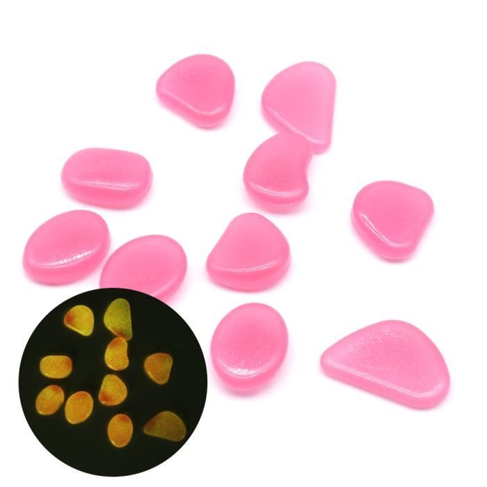 200 Pierres Lumineuses – Cailloux Brillants Dans Le Noir, Décoration Jardin, Aquarium, Piscine