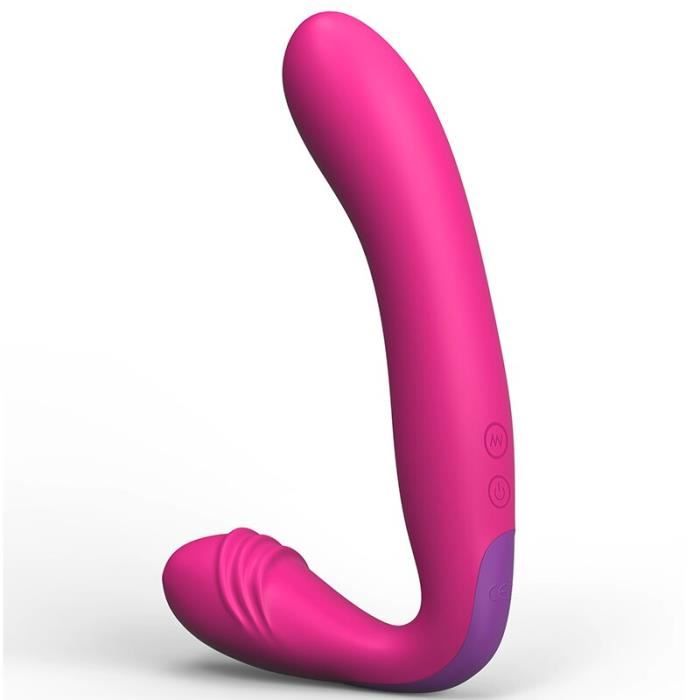 Vibromasseur Double En Silicone – Gode Vaginal Et Boules Anales Vibrantes