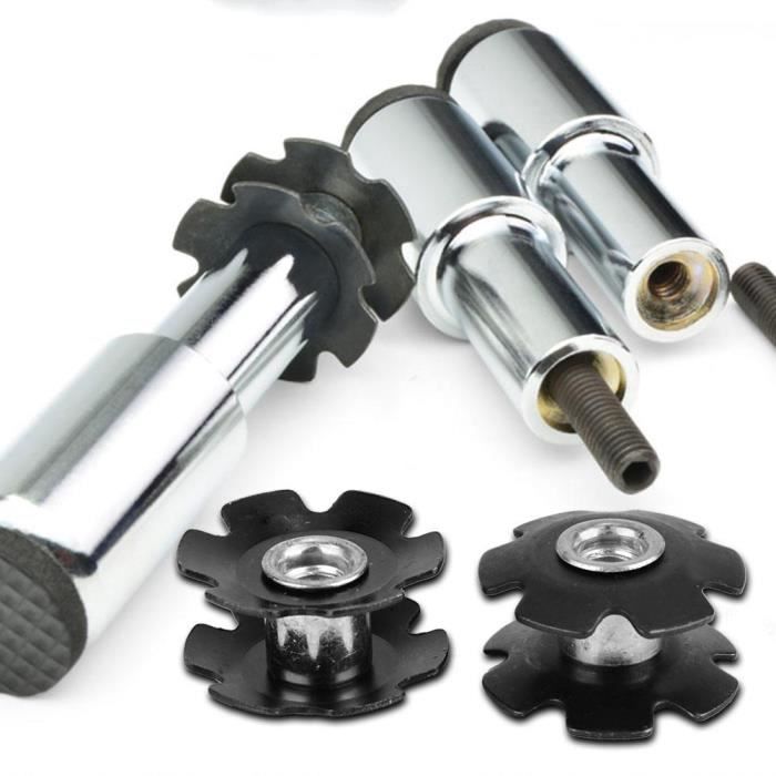 Sonew Écrou étoile 8 pièces VTT vélo étoile écrou casque prise extensible pour pièces de fourche 28.6mm / 1.1in