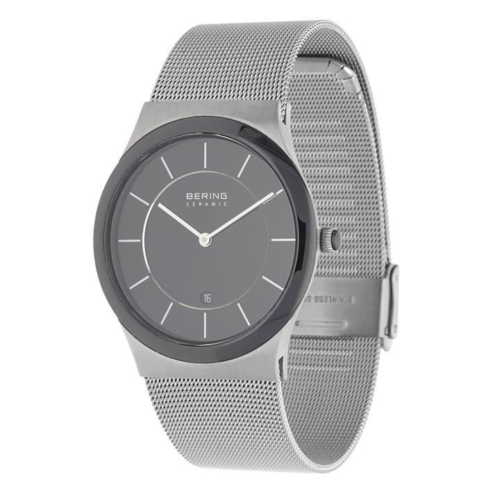 Bering Hommes Montre Slim Ceramic Argent 32239-047 - Cdiscount Bijouterie