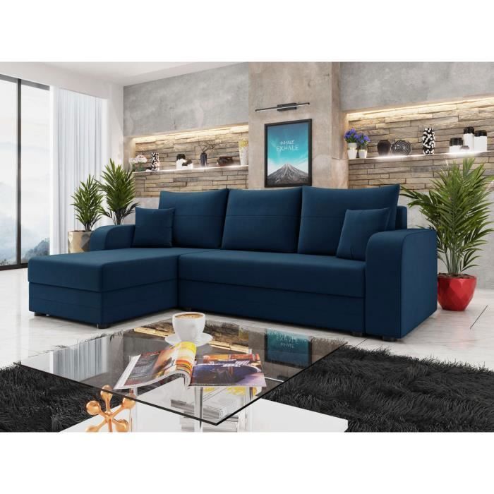 Harvey - canapé dangle réversible - convertible - avec coffre - en velours - 4 places - style contemporain Harvey - canapé dangle réversible - convertible - avec coffre - en velours - 4 places - style contemporain
