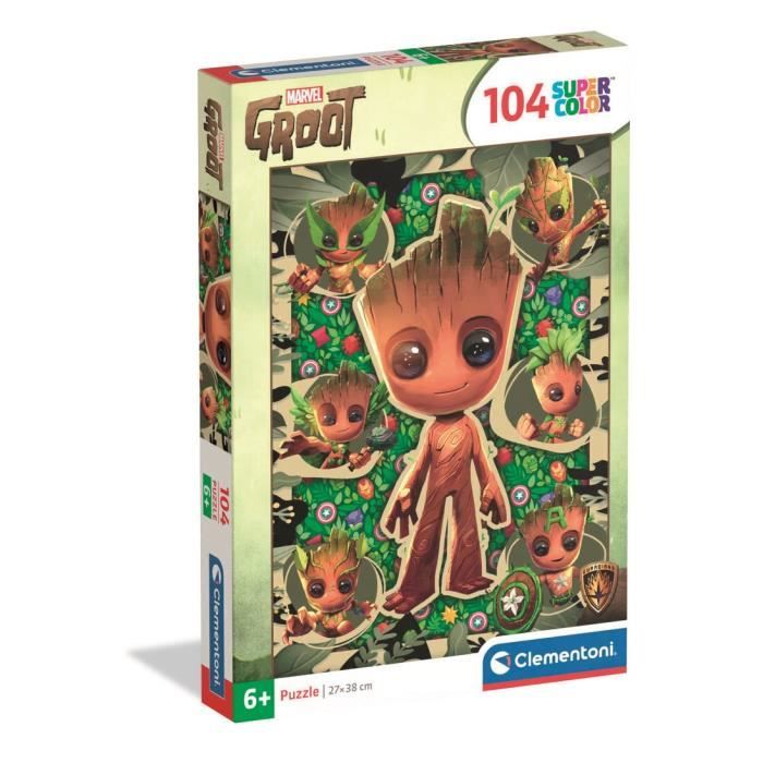 CLEMENTONI - 104 pièces - Marvel Groot