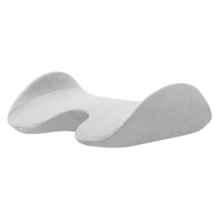 Oreiller Lombaire Ergonomique Haute Densité – Coussin Soutien Dos Pour Voiture, Bureau, Avion, Méditation, Voyage – 55x26x11 Cm Respirant Et Soulage Douleurs