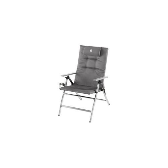coleman rembourrage 5 positions fauteuil pliant, aluminium, multicolor