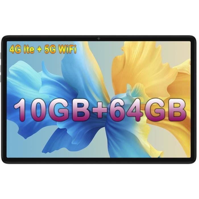 256GB Tablette Tactile 10.6 pouces 4G – 5G WiFi- 64Go / 256GB Tablette-Android 11.0-Google play-Tape C-Ordinateur 2 En 1-NETFILX