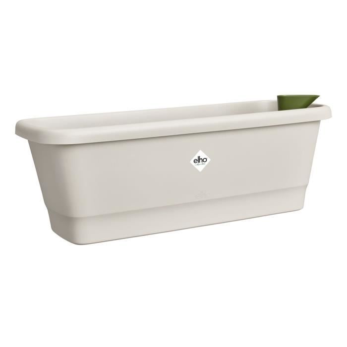 Elho Noa Balconnière M - Gris - L 52 x B 20 x H 18 cm - Balcon extérieur - 100% recyclé