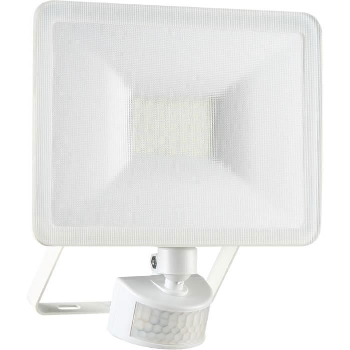 Projecteur LED dextérieur avec détecteur de mouvement ELRO LF60 - 20W - 1600LM - Étanche IP54 - Blanc