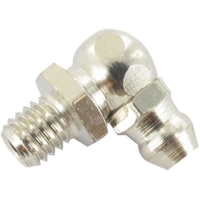 Graisseur 90° à pas métrique M6 x 1