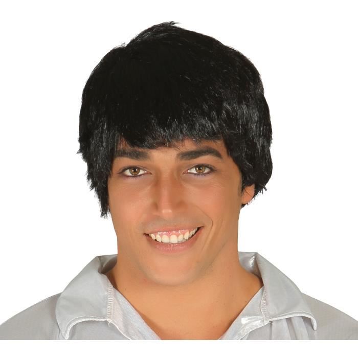 Perruque costume - Fiestas Guirca - Noir - Taille unique - 100% synthétique - Homme