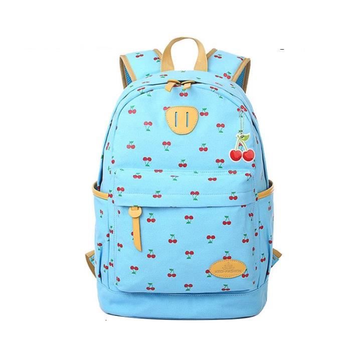 cartable bleu cerise