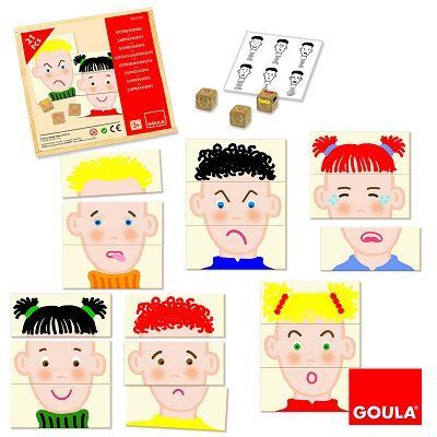 Jeu d'association pour apprendre à identifier les traits du visage - GOULA - 21 pièces