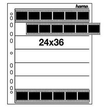 HAMA Pochettes en papier cristal pour négatifs - 24x36 mm - 7 bandes pour 6 négatifs