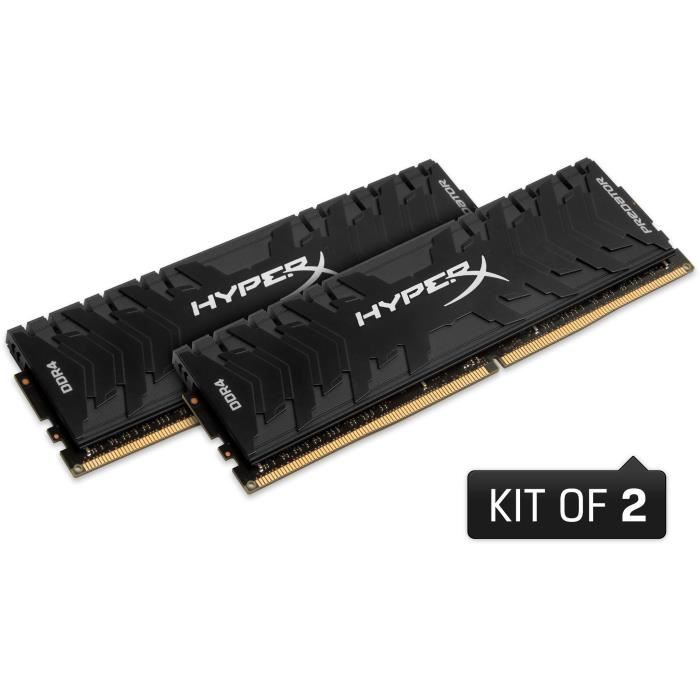 Achat Memoire PC HYPERX - Mémoire PC RAM - PREDATOR DDR4 - 16 Go (2X8 Go) - 3000MHz - CAS 15 (HX430C15PB3K2/16) pas cher