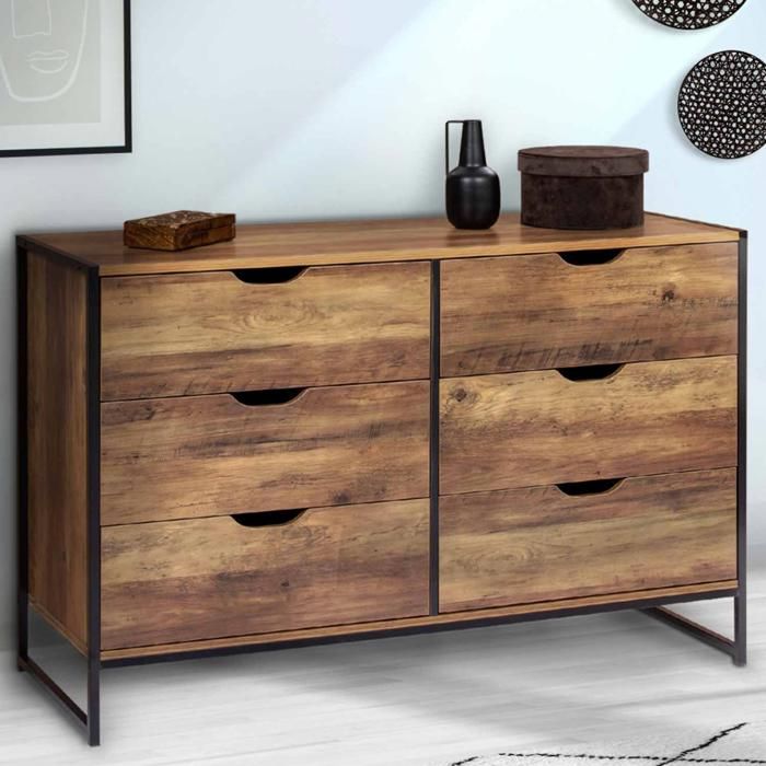 Mueble Tv 140cm Blanco Cálido Con 2 Puertas, 4 Cajones Y Bas