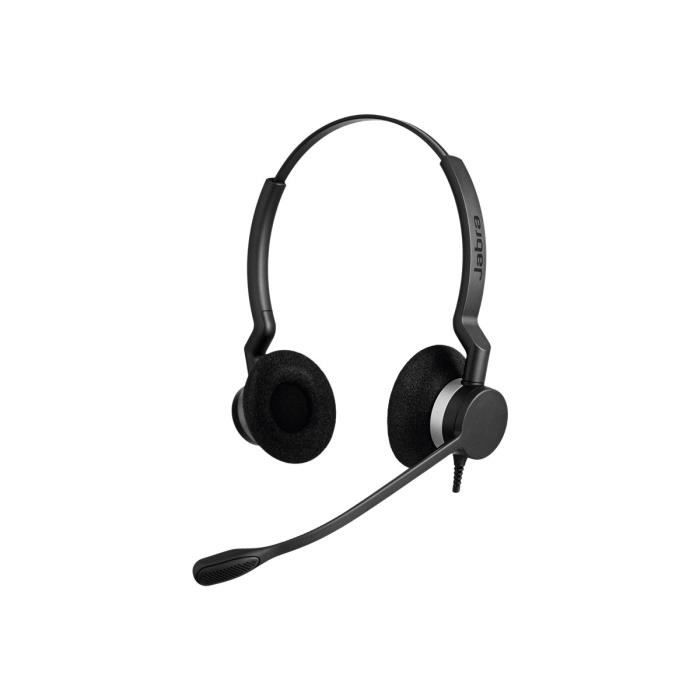Jabra BIZ 2300 MS QD Duo Casque sur-oreille filaire Quick Disconnect