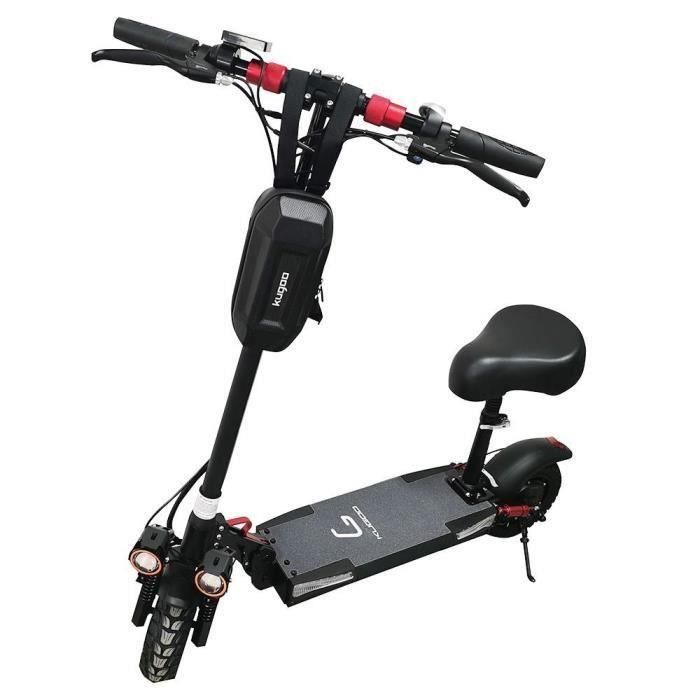 Support De Pied Arrière En Alliage D'aluminium Pour Trottinette électrique Kugoo M4 Pro - Noir/rouge - 7