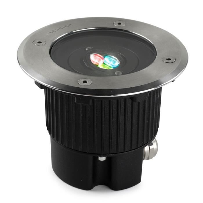 Spot à encastrer Gea - LEDS-C4 - RGB 6W - Acier inoxydable et verre - Extérieur