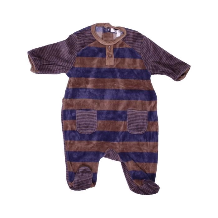 Pyjama 1 Piece Bebe Garcon Kiabi 1 Mois Violet Hiver Vetement Bebe Violet Cdiscount Pret A Porter