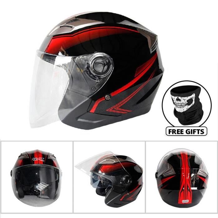 Demi-casque de moto électrique rétro pour hommes et femmes,casque