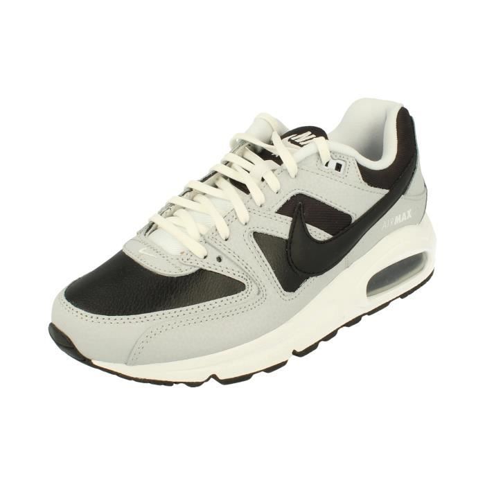 Baskets Nike Femme Air Max Command PRM 718896 Noir Lacets Synthetique