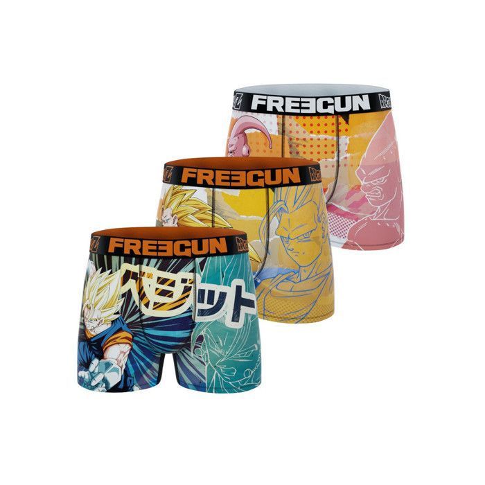 FREEGUN Boxer Homme DRAGON BALL Z Calecon Homme Jaune taille XXL lot de 3 Jaune Cdiscount Pret a Porter
