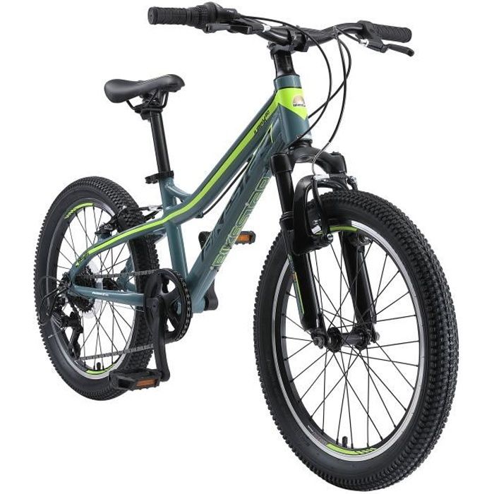 Vélo enfant VTT BIKESTAR 20 pouces pour garçons et filles de 6-9 ans - Gris  Jaune - Cdiscount Sport