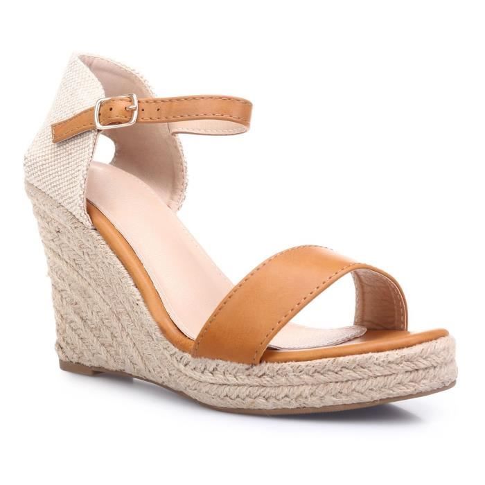 chaussure compense camel