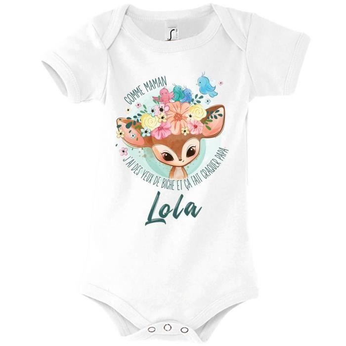 Lola Body b b pr nom fille Comme Maman yeux de biche