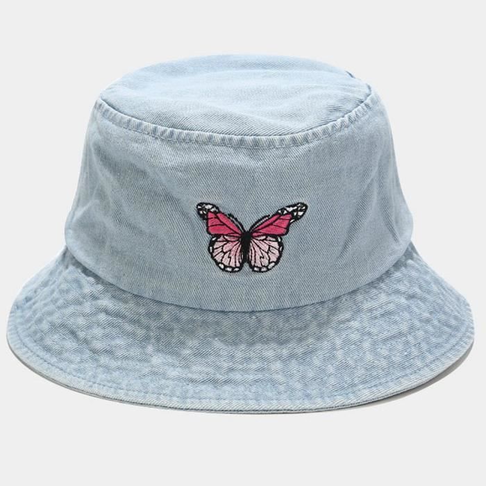 Chapeau Seau Brodé Tendance Chapeau de Pêcheur Homme Femme Chapeau Seau Brodé Tendance Chapeau de Pêcheur Homme Femme