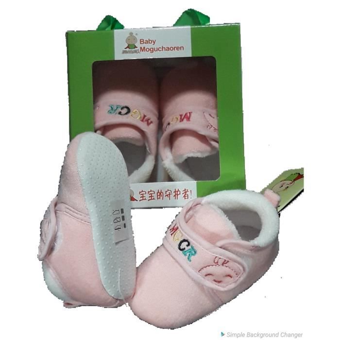 Chaussons b b moguchaoren Taille 21 Rose et blanc Doux