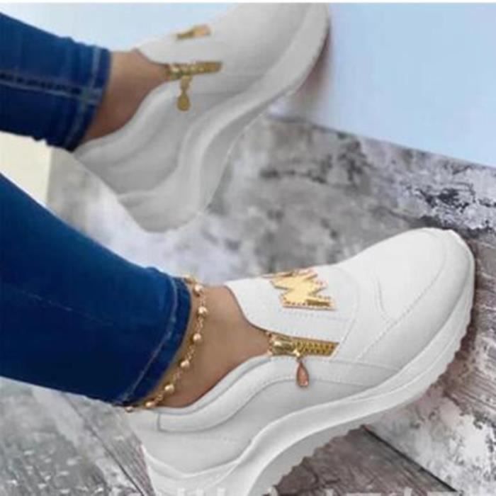Baskets sans lacets femme outlet