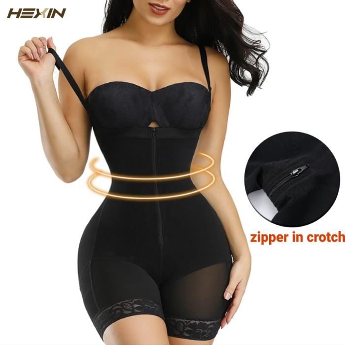 Gaine combinaison Sous vetements Amincissants Habits sans Couture Rehausseur de Fesses Body Push Up Corset Train de BLACK D7482 Blanc Cdiscount Pret a Porter