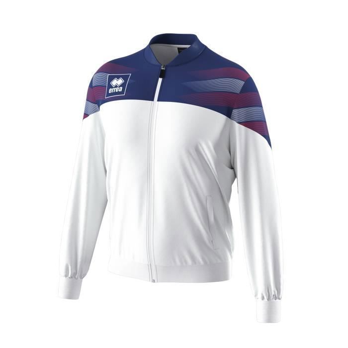 Veste de survêtement Errea Billy - blanc/marine/rouge - M - Homme - Football - Respirant Veste de survêtement Errea Billy - blanc/marine/rouge - M - Homme - Football - Respirant
