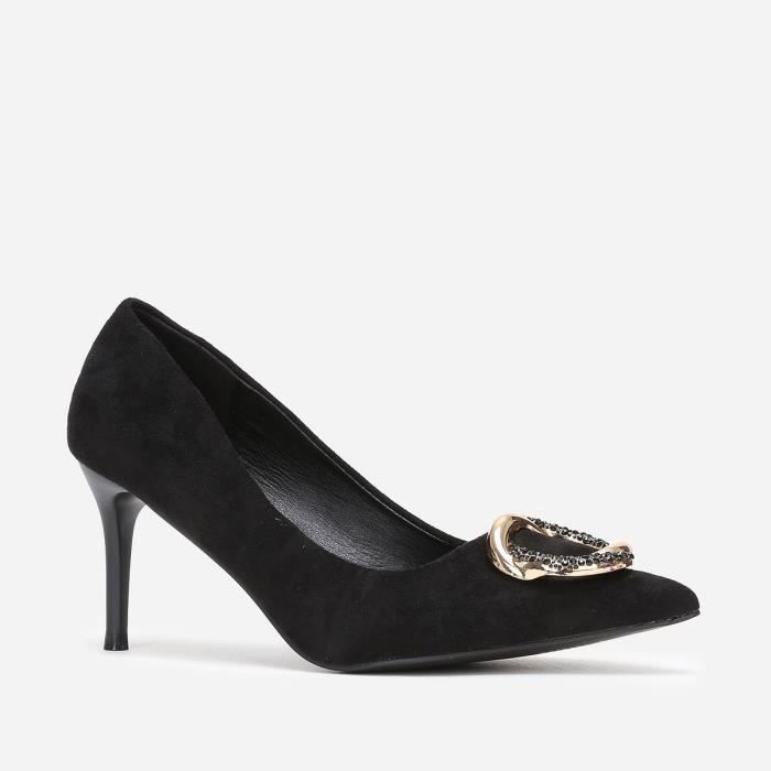 VINTAGE FREE LANCE Escarpins Pointus Cuir Noir T 37 Bon état