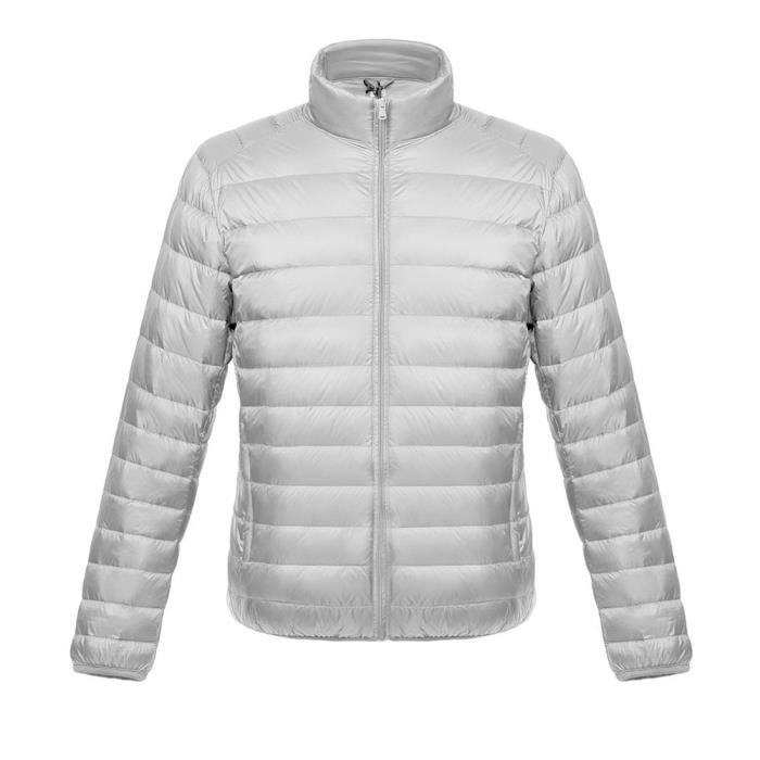 Doudoune épaisse à Col Montant Homme ESSENTIALS - Coupe Décontractée, Déperlante - Grandes Tailles Disponibles