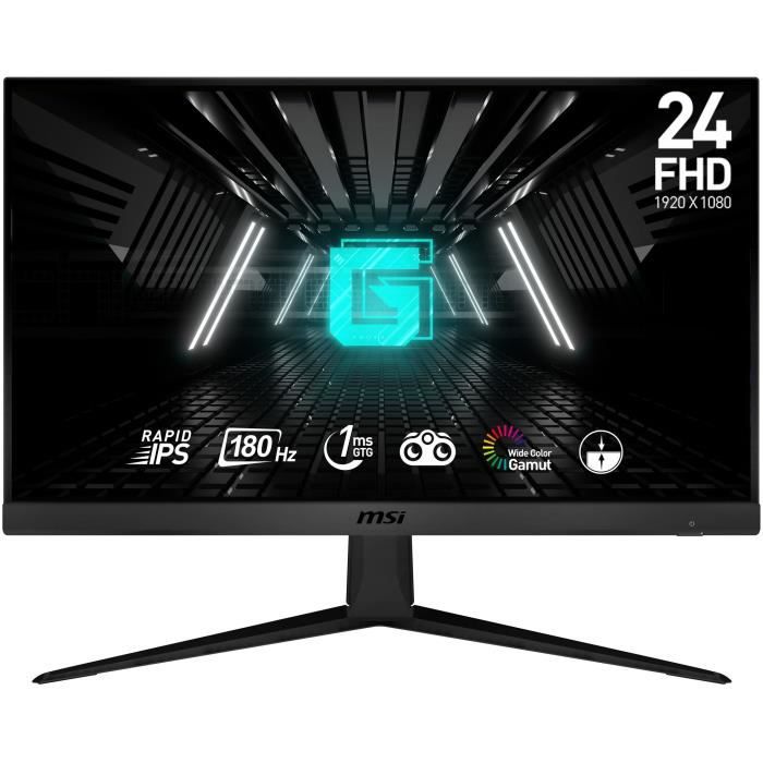 Ecran PC Gamer - MSI - 24 - FHD - 180Hz - Dalle Fast IPS - 1ms - G2412F