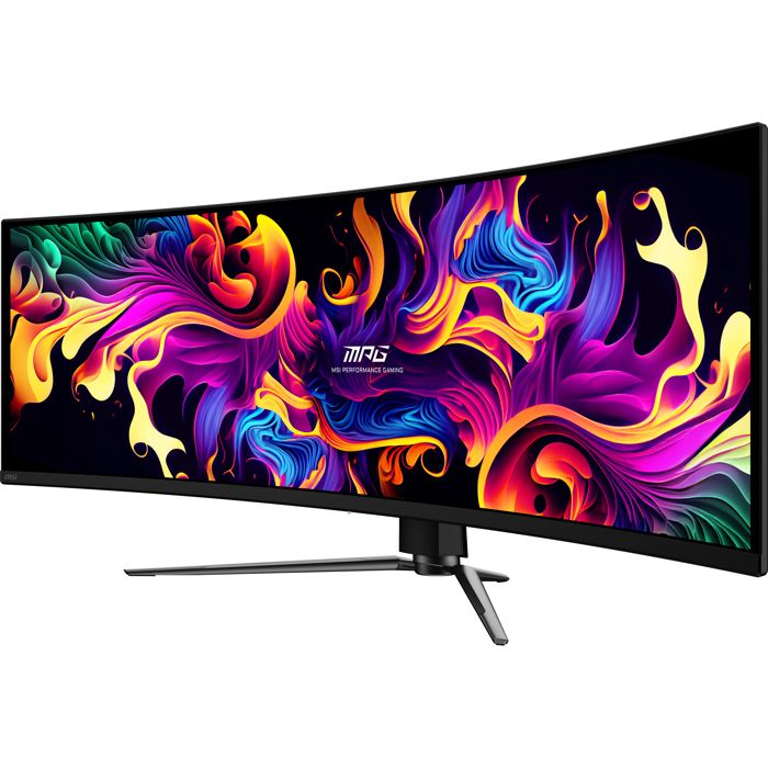 Écran PC MSI MPG 491CQP QD-OLED avec technologie QD-OLED, résolution 4K et indice de réparabilité IR:8/10.