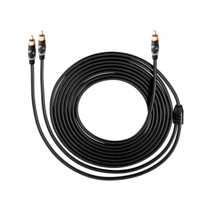 Câble en Y Easy Connect Sub pour subwoofer OEHLBACH - 151 longueur 5 mètres Noir