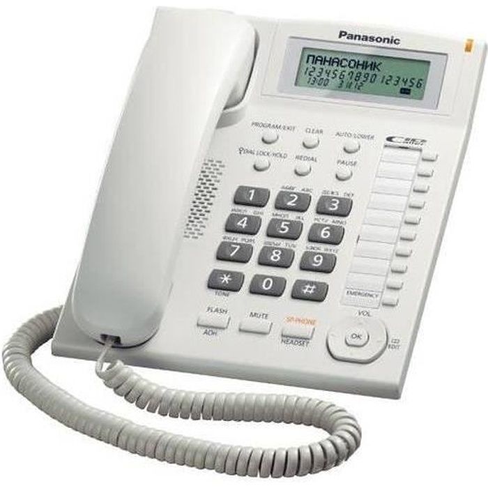 Téléphone Panasonic KX-TS880 Blanc