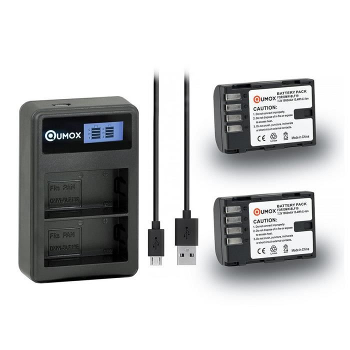 2X DMW-BLF19 DSTE IR Remote Vertical Batterie Grip Support DMW-BGGH5 pour Panasonic LUMIX GH5 Digital Cam/éra