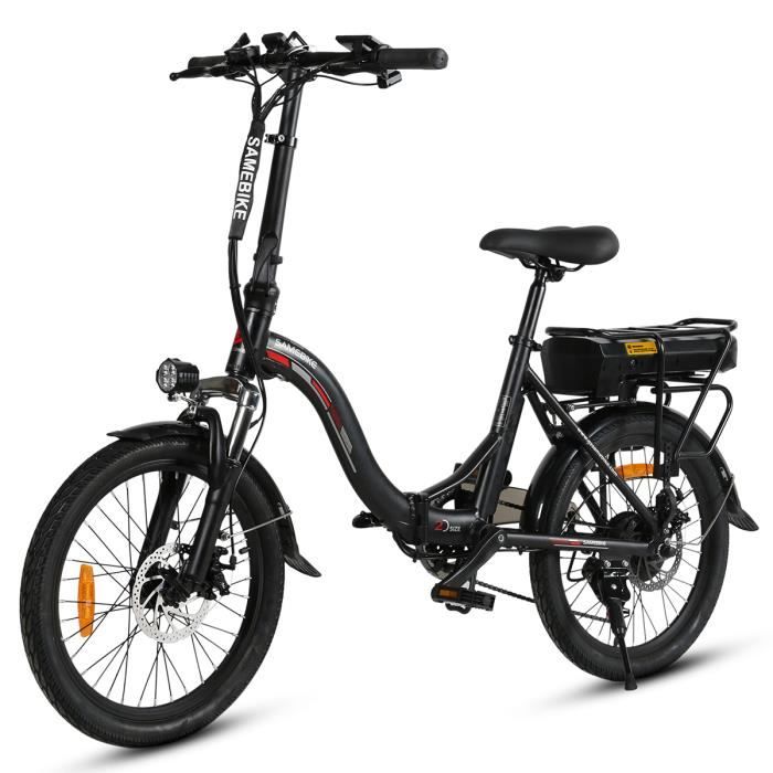 Vélo électrique SAMEBIKE JG20 20pouce - Modèles améliorés - Batterie 10.4Ah 48V - Moteur 350W - Pliant