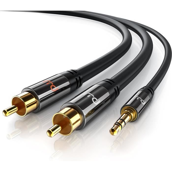 Nouveau Câble Audio vidéo Coaxial numérique stéréo SPDIF 3 5mm