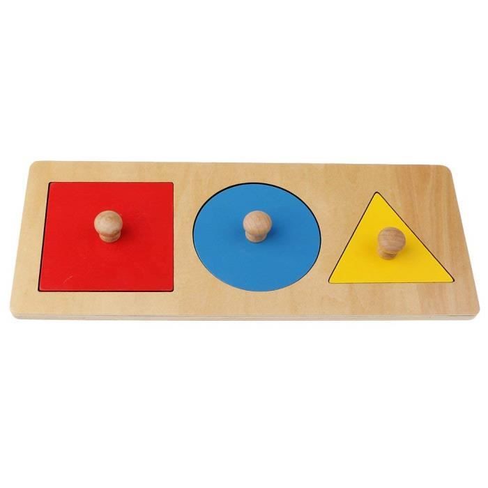 Enfants d'apprentissage en bois bébé Geometry Jouets éducatifs